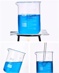 Laboratwa Borosilicate Verre Beaker ak bekè Low Form Glass